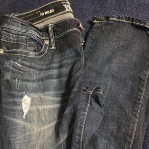 Buckle Dark Straight Leg Jeans